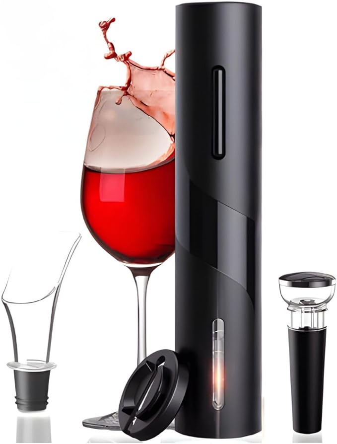 Abridor de Vinho Eletrico Saca Rolhas Automatico Kit 4 Pecas em 1 amazon